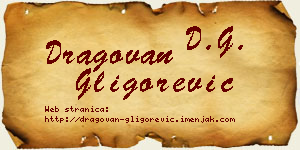 Dragovan Gligorević vizit kartica